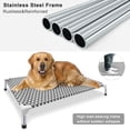 thumbnail image 3 of Cama para perros Kuntrust Elevated Elevated Pet Cuna para mascotas gris L, 3 of 9