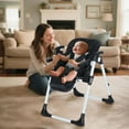thumbnail image 2 of AILEEKISS Foldable Baby High Chair with Wheels, Adjustable Recline Toddler Eating Chair, Black, 2 of 12