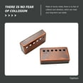 thumbnail image 4 of FOLOYORI 2Pcs Brown Guitar Pickup Cover Metal Protective Cover for Electric Guitar with Ventilation, 4 of 8