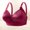 Red RDS, variant on Woman's Bras Womans Underwear Gathered No Underwire Bras Stretchy Solid Color Comfy Stylish Brassiere Loose Daily Wear Brown L(42/95C)