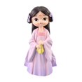 thumbnail image 4 of Princesa Figurita Linda Resina Hogar Tienda Adornos Decoraciones Púrpura, 4 of 7