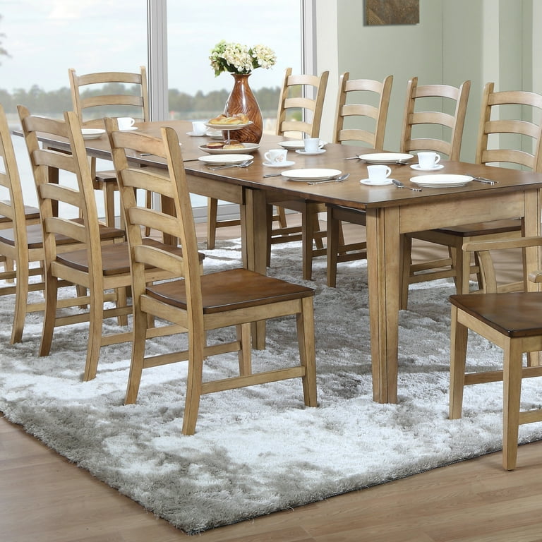 Ladder Back Dining Chairs Set of Farmhouse Kitchen Side