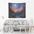 thumbnail image 2 of Yayeee Tapestry Wall Hanging for Bedroom 60" x 51" Living Room Home Wall Art Decor, Mountains and Forests, 2 of 7