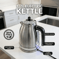 thumbnail image 5 of OVENTE 1.7L Stainless Steel Electric Kettle, 1500W Power, Silver KS777S | Fast Boiling Heater, BPA Free, Cordless Body Design, Auto Shut-Off, Boil-Dry Protection, Indicator Light and Removable Filter, 5 of 8
