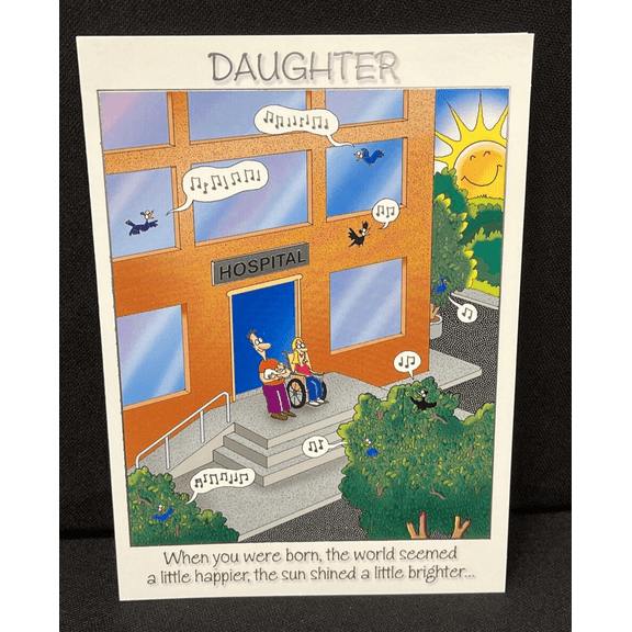 Happy Birthday Daughter Greeting Card w/Envelope