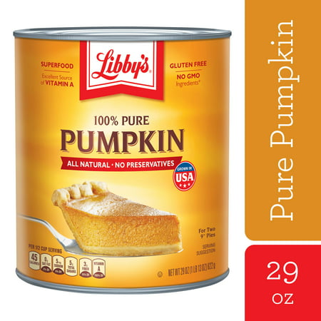 Libby's 100% Pure Canned Pumpkin all natural no preservatives, 29 oz