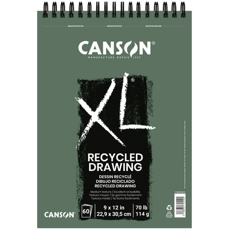 UPC: 3148955725504 | Canson XL Recycled Drawing Pad  9 in x 12 in  60 Sheets/Pad