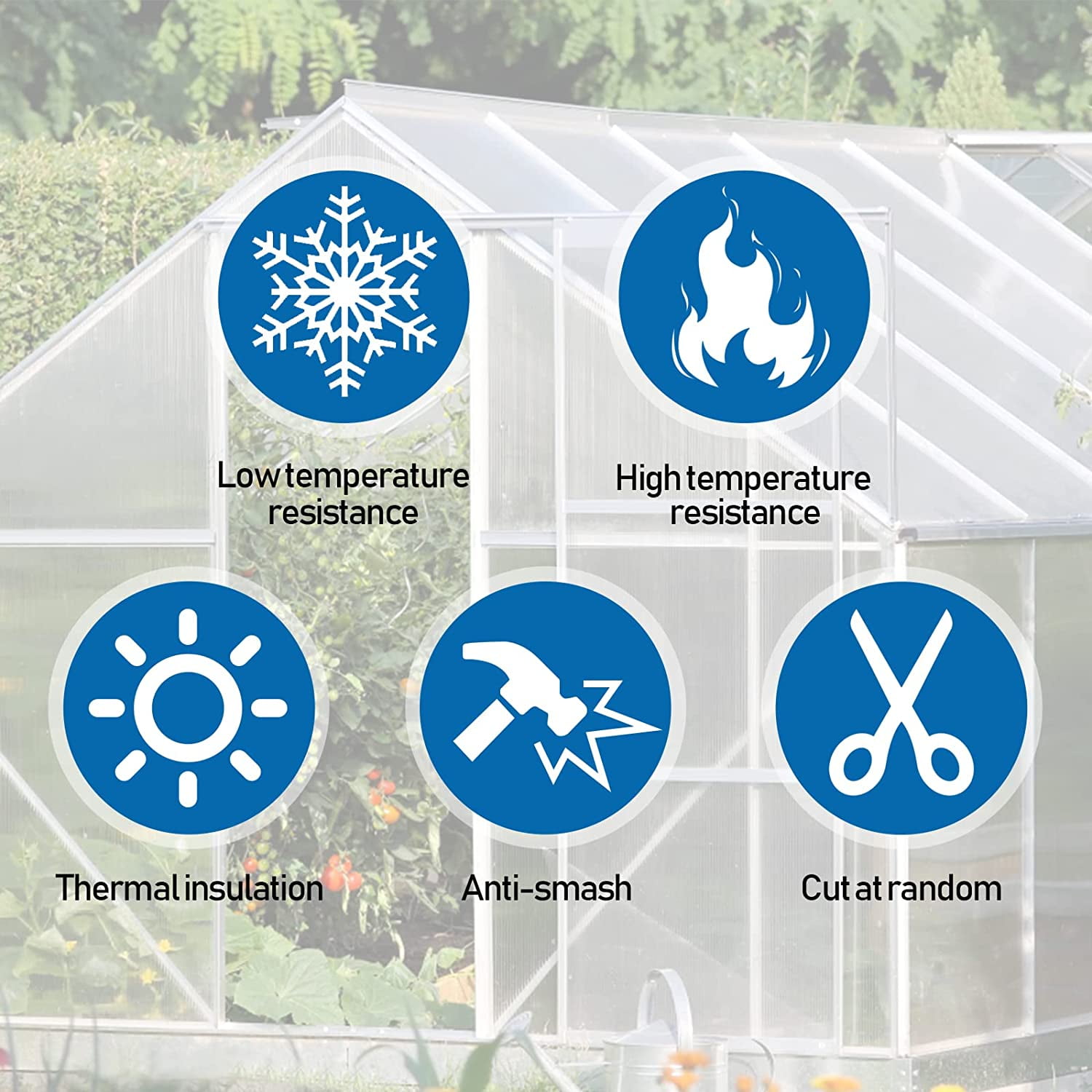 2'x4' Polycarbonate Greenhouse Panels,14 Pcs Twin-Wall 4mm Polycarbonate Waterproof UV Protected Reinforced Clear Sheets, DIY Panels for Outdoor, Plant Stand Roof, Greenhouse