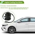 thumbnail image 2 of Motor del ventilador del radiador Unique Bargains para Lexus IS250 F Sport 2014-2015 V6 2.5L Ventilador de enfriamiento de motor silencioso No.623220 1 Pc, 2 of 6