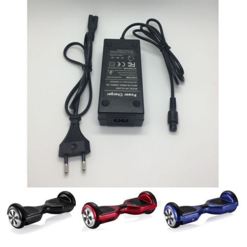 1*Charger Plug Cable Power Supply Adapter Battery Smart Balance Scooter Cord 42V 