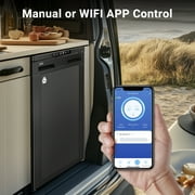 Aobosi Upgraded 12 Volt Car Refrigerator, 83L (88 Quart) RV Fridge and Freezer, RV Refrigerator APP Control with Lock, (-4℉-46℉) Fridge freezer 12/24V DC for Truck, RV, Camping, Travel