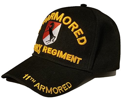 11TH ARMORED CAVALRY /" THE BLACK HORSE /" BALL CAP LICENSED CAP