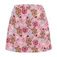 thumbnail image 5 of Yuyamidu Gingerbread Man Golf Skorts for Women with Pocket Pink Christmas High Waisted Elastic Tennis Outfits Trendy A Line Skirt Athletic Workout Skirts Size M, 5 of 8