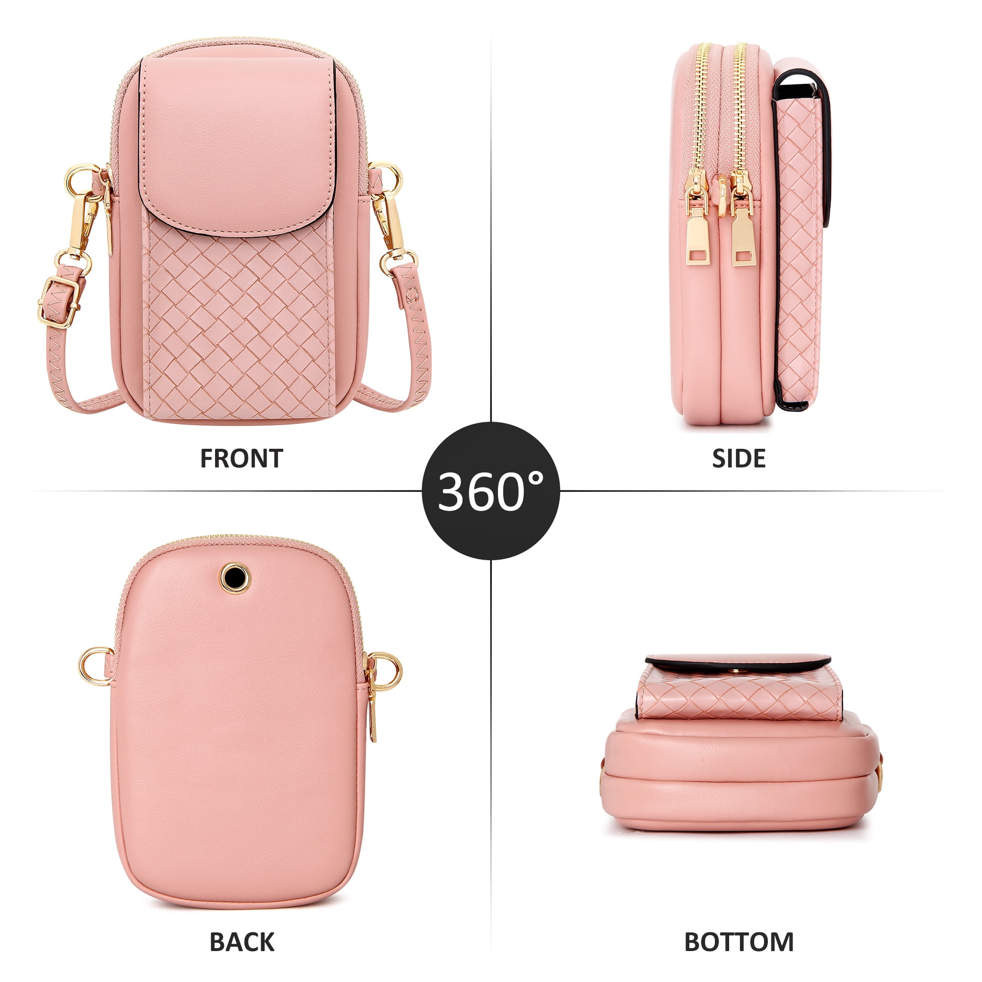 Badiya Small Crossbody Phone Bags for Women with Card Slots, Women Phone Purse Wallet Phone Bag