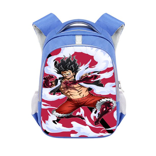 Mochila de una pieza, mochila escolar de Monkey D Luffy, mochila de libro de Anime, mochila a cuadros moderna para la universidad para mujer, bolsas para ordenador portátil, regalo hola suerte unisex