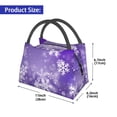 thumbnail image 2 of Rocae Snowflakes for Insulated Lunch Bag for Women Men,Large Lunch Box for for Work/Office/Picnic/Travel, 2 of 6