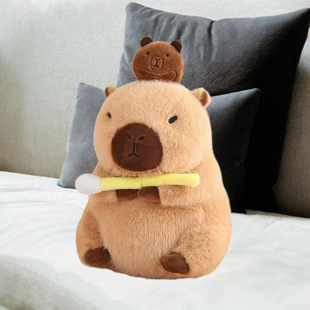 Peluche De Capibara Apilable Y Súper Suave – Juguete De Peluche De Capibara Para Abrazar, Decorar Y Relajarse, Ideal Como Almohada O Compañero De Juegos