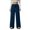 *Navy, variant on VBVC Women's Drawstring Ribbed Knit Pants,Wide Leg Sweatpants For Women,Ladies Lightweight Trousers with Pockets,Sky Blue,S-2XL