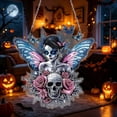 thumbnail image 4 of Halloween Diamond Art Hanging Kit for Adults, DIY Acrylic Rhinestone Painting Ornament Board Kit, Special Shaped Crystal Diamond Art Window Door Hanging Decor by MPOISVA, 4 of 8