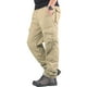 thumbnail image 1 of Sonducket Pantalón cargo cómodo y cálido de poliéster para hombre, pantalón cálido de invierno para actividades al aire libre Prendas para la parte inferior del cuerpo Caqui L, 1 of 6