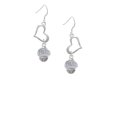 thumbnail image 2 of Delight Jewelry Silvertone Faith on White Spinners Open Heart French Earrings, 2 of 4