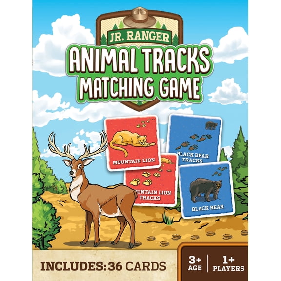 MasterPieces Jr Ranger - Animal Tracks Matching Game