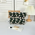 thumbnail image 6 of Soda Candy 2 PCS Makeup Bag Large Cosmetic Bag with Small Makeup Pouch, Daisy Embroidery Craft Travel Toiletry Bag for Women, 6 of 6