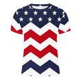 thumbnail image 4 of BiZtdJrK Men's Short Sleeve T Shirt Crew Neck Independence Day Patriotic Tops 4th of July America Flag Tshirts Casual Summer Loose Fit Basic Tee Flash Deals of the Day Multicolor M, 4 of 5
