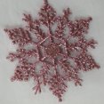 thumbnail image 4 of Bewildely 12 piezas de decoración de copos de nieve de Navidad portátiles para interiores y exteriores, decoración para sala de estar, adorno Kits de decoración para fiestas Rosado, 4 of 6