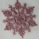 thumbnail image 2 of Naiovety 12 piezas hogar Oficina Hotel al aire libre portátil Navidad copo de nieve decoración Navidad colgante decoración banquete Kits de decoración para fiestas Rosado, 2 of 6