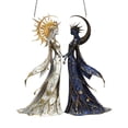 thumbnail image 2 of Sun and Moon Dreamcatcher under $5! Kadlawus 2D Sun and Moon Dreamcatcher, Celestial Decorative Pendant, Bohemian Wall Hanging, Sun Catcher for Window, Home Decor Ornament, Spiritual Decor, 2 of 7