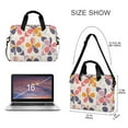 thumbnail image 3 of FORMRS 16" Laptop Sleeve Bag Carrying Case with Handle Travel Shoulder Briefcase, Purple Retro Flower, 3 of 8