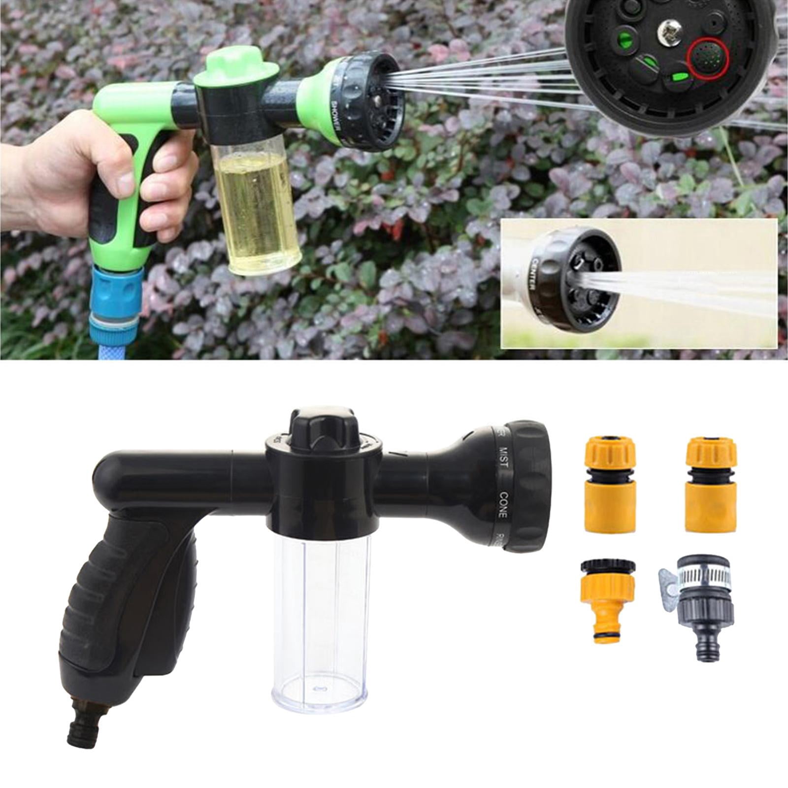 Fzaqwen Nozzle Sprayer Washer Heavy Duty Watering Garden Hose Nozzle Hose Nozzle Foam Sprayer for Lawn Cleaning Patio Garden Black