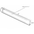 thumbnail image 2 of 72"L x 1.875" H Clear Flip Up Bullnose C-Channel, 5-Pack, 2 of 2