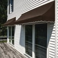 thumbnail image 2 of Awntech 5.38 Ft Nantucket Curved Slope Fixed Awning Canopy (64.5in x 44in x 36in), Brown, 2 of 3