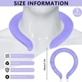 thumbnail image 2 of 5 Pcs Wearable Cooling Neck Wraps Reusable Neck Cooler Neck Cooling Tube Ice Neck Wrap Hands Free Cold Ice Pack Gel for Extremely Hot Weather Summer Cooling Heat Dissipation  Colors Rando, 2 of 7