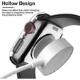 thumbnail image 3 of Phmnkl 2 Pack Hard Case Compatible for Apple Watch Ultra 49mm with 9H Tempered Glass Screen Protector, [Touch Sensitive] [Full Coverage] Slim Bumper Protective Cover for iWatch, 3 of 12