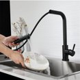 thumbnail image 3 of Kitchen Faucet Black 304 Stainless Steel Kitchen Sink Mixer Tap with Pull-out Spray 360° Rotatable, 3 of 5