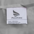 thumbnail image 4 of Unique Bargains 2 Pack 300TC Cotton Solid Pillowcases Silver Gray 20" x 36", 4 of 8