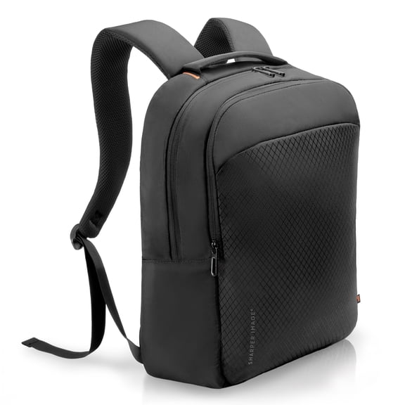 Sharper Image Laptop Backpack, 23L TSA Approved Travel Bag for Business Work, College School Bag Fits 16” Laptops/Computer, Water Resistant, Black