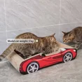 thumbnail image 5 of Colourtree Red Fun Sports Car Style Cat Scratcher - Protect Furniture, Safe Material for Cats’ Daily Scratching, 5 of 5