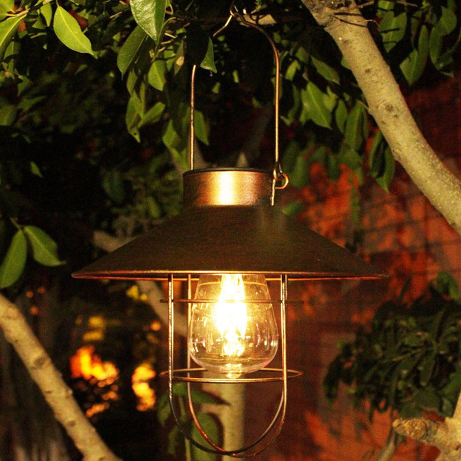 Elviray Lámparas de luz Solar LED a Prueba de Agua Luces de jardín de 3 LED Luces de jardín para Exteriores Paisaje para jardín Lámpara de Pared Solar 