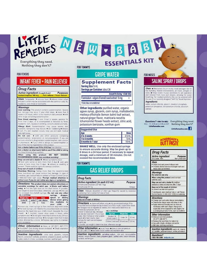 Temperature Week Old With Cold Little Remedies Baby Essentials Kit