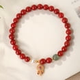 thumbnail image 2 of Pulsera South Red Agate para mujer con colgante de jade hetiano, 2 of 2