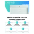 thumbnail image 4 of Serene Valley 40 Inch Wall Mount or Countertop Solid Bathroom Sink, White, 4 of 9