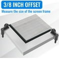 thumbnail image 6 of 3/8 in Nylon Window Screen Clip with Screws Offset Window Clips for Fastens Winter Window Screens, Storm Windows, Storm Panels, Screen Door Clips, 6 of 6