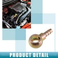 thumbnail image 3 of 2 Pcs Universal Banjo Bolt 16mm ID 10mm OD Banjo Bolt Hose Barb Fitting Adapter for Car Metal Bronze Tone, 3 of 6