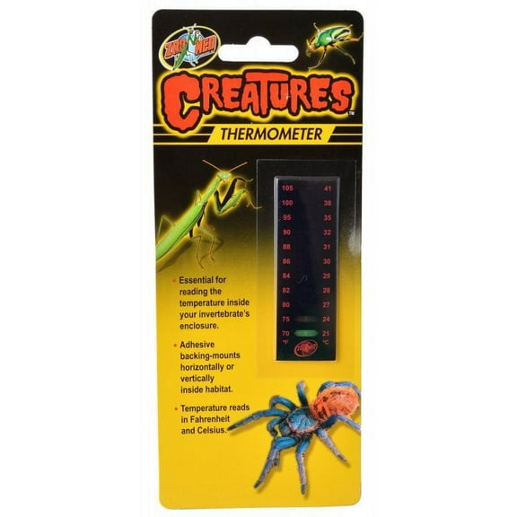 Zoo Med Creatures Thermometer [Reptile, Thermometers & Thermostats] 1 Count
