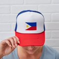 thumbnail image 6 of CafePress - Filipino Flag - Adjustable Unisex Printed Trucker Hat with Mesh Back, 6 of 10