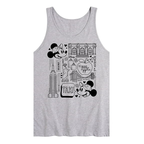 Disney - Mickey & Friends - Mickey & Minnie - The Big Apple 5th Avenue - Taxi - Men's Jersey Tank Top
